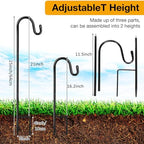 24 Pack 25 Inch Shepherds Hooks Outdoor Metal Garden Hook for Hanging Plant - Image 2