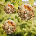 12 Inch Fall Mouse Wind Spinner for Yard and Garden, Pastoral Forest Maple Leaves Mushroom Retro Hanging Ornaments Outdoor 3D Kinetic Wind Sculpture Spinners Indoor Outdoor Patio Décor Ornaments Gift - Image 3