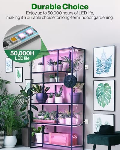 Sunco 2 Pack 3FT LED Grow Light, Full Spectrum, 30W - Image 5
