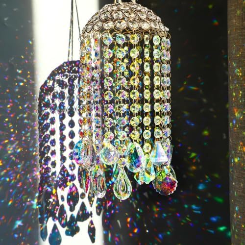 12.8'' Crystal Wind Chime Suncatchers Wind Chimes for Window Indoor Outdoor - Image 2