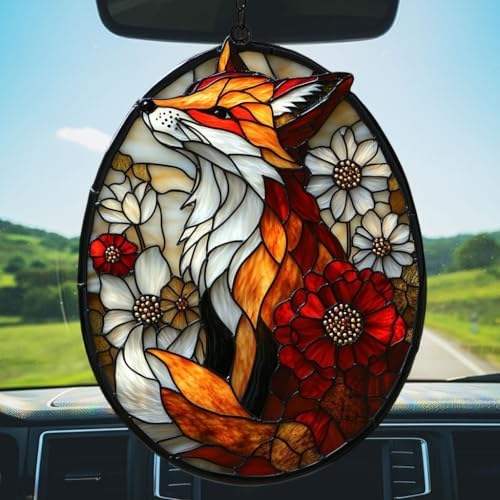 Fox Tiffany Style Acrylic Suncatcher - Image 5