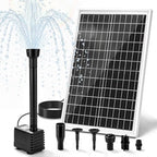 20W Solar Fountain Pump, Adjustable Submersible Pump for Garden Pond by Unknown