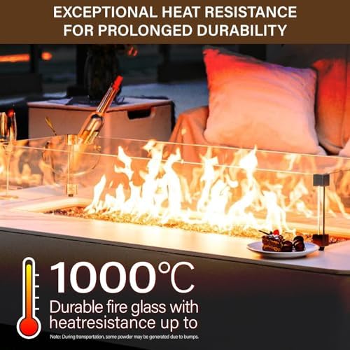 NUPICK 20 Pound Fire Glass, 1/4 Inch Reflective Fire Pit Glass - Image 4