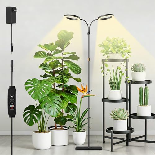 68" Full Spectrum Floor Grow Light with Stand for Tall&Large Indoor Plants by SDOVUERC