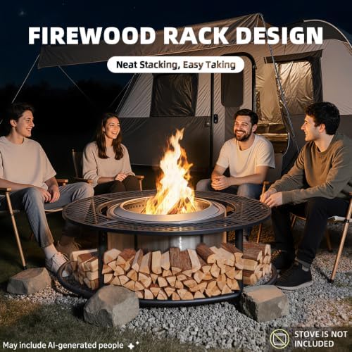 50 Inch Fire Pit Surround Tabletop for Solo Stove Yukon/Bonfire Accessories - Image 6