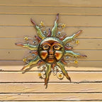 TERESA'S COLLECTIONS Sun Metal Wall Art for Outdoor Decor,21" Bronze Sun Face 3D Wall Decor for Garden Decor,Rustic Retro Hanging Sculpture for Outside Living Room Home Patio Farmhouse Gifts for Mom - Image 5