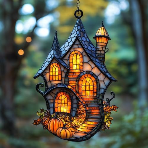 Gothic Magic Castle Acrylic Suncatcher by AVAGAN