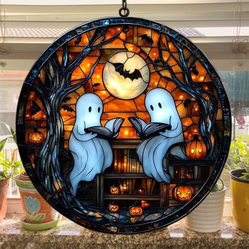 Funny Ghost Halloween Acrylic Suncatcher - Image 4
