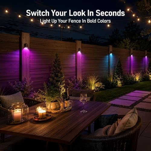 LEONLITE 6-Pack RGBCW Low Voltage LED Deck Lights, Color Changing - Image 4