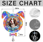 American Water Spaniel Dog Ears Wind Spinner, American Water Spaniel Wind Spinner Hanging for Yard and Garden - Image 2