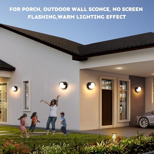 Outdoor Wall Light, Black, 4 Pack - Image 6