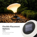 Solar Table Lights Outdoor, 6 Pack Classic Martini-Shaped Lanterns with Base & Ground Stakes, Waterproof LED Solar Powered Decorative Lights for Patio Table Garden Path (Warm White) - Image 3