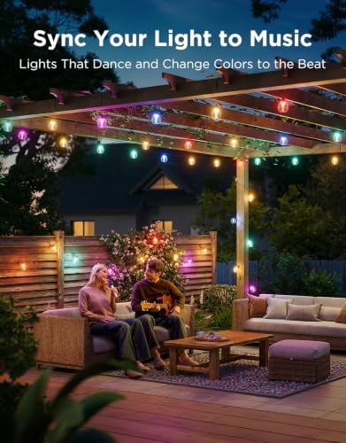 Govee Clear Bulb Outdoor String Lights, 144ft IP67 Patio & Backyard Lights - Image 5