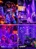 ZUCKEO 15W Halloween Blacklight Spotlight Outdoor LED Black Lights Waterproof Landscape Lighting with US Plug for Glow Dancing Party Body Painting Neon Poster Christmas Decorations(2Pack) - Image 6