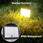 Olafus 30W LED Flood Light Outdoor, 300W Equivalent 2700K Warm White RGB Color Changing Led Stage Landscape Lights with Remote, DIY Scenes, IP66 Uplights for Events, Uplighting for Party 2 Pack - Image 5