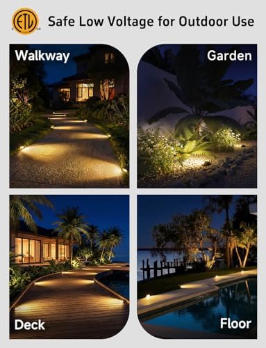 Gardenreet Brass Well Light - 12V Waterproof Outdoor In-Ground Landscape Lighting, LED Replaceable Bulb Ip65 Low Voltage Fixture, Antique Bronze for Pathway Floor Garden Without MR16 Bulb - Image 6