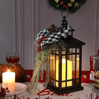 Christmas Decorations Christmas Lantern, Christmas Decor Candle Lanterns, 14 Inch Flameless Candle Lantern, Outdoor Patios Indoor Home Table Fireplace Farmhouse Decorations,Holiday Xmas Gifts - Image 3