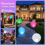 Floating Pool Lights Solar, 15" Inflatable Waterproof Pool Led Glow Balls, Solar Pool Lights that Float,Color Changing Light Up Pool Balls,Float or Hang in Pond Backyard Garden Party Decor(4) - Image 7