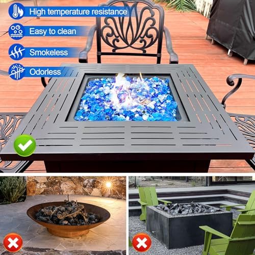 GasSaf 1/2 Inch Blended Fire Glass Reflective Tempered Fireglass, 10 lb - Image 4