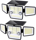 WHATOOK 2pcs Solar Lights Outdoor - 248 LED 3000LM Waterproof Motion Sensor Security Lights with Wireless Remote Flood Lights for Patio Garage Yard Entryways by FashionCaring-MakeitYours