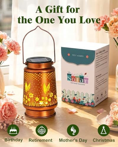 DIBIEECN Birthday Gifts for Women, Solar Lanterns, Hummingbird, 1 Pack - Image 2