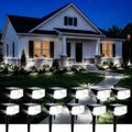 AUDERWIN Solar Spot Lights Outdoor Waterproof 12 Pack Cool White by AUDERWIN