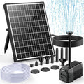 POPOSOAP Solar Fountain Pump, 20W Solar Powered Water Pump with 6.6FT Water Pipe, 320GPH Solar Pond Pump for Pond, Fish Tank, Yard and Wildlife Garden by POPOSOAP