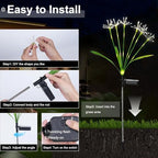 Solar Garden Lights Outdoor, 6 Pack Swaying Fairy Firework Lights Warm - Image 3