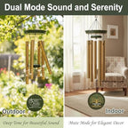 Personalized Memorial Wind Chimes for Outside, Sympathy Gifts Wind Chime for Loss of Loved One, Beautiful Decor with Deep Tone, Ideal for Funeral, Remembrance & Bereavement, Produced in Texas - Image 4