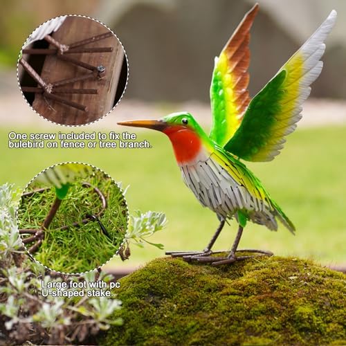 Nacome Hummingbird Metal Garden Statue: Easy Assemble Outdoor Decor - Image 5