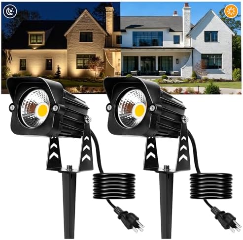 Dusk to Dawn Outdoor Lighting,15W Spot Lights Outdoor with Photocell Sensor by NexoBeam