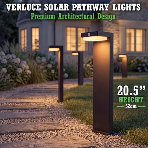 Premium Solar Pathway Lights Outdoor, Motion Sensor, 2 Modes, 2pk - Image 2