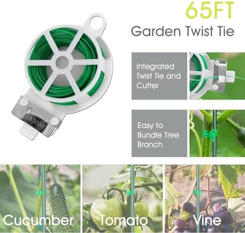 RIFNY Cucumber Trellis for Raised Bed, Garden Trellis 16.5 x 40 Inch, Green - Image 6