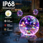 Floating Pool Lights, 15 Inch RGB Colorful Solar Pool Light That Float, IP68 Waterproof Inflatable Light Up Pool Balls, Float or Hang Solar Floating Lights for Pool, Wedding, Party Decor - 2PC - Image 4