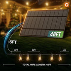 addlon 54FT(2FT) Solar String Lights Outdoor, with 24 Bulbs, Last 20+ Hrs - Image 6