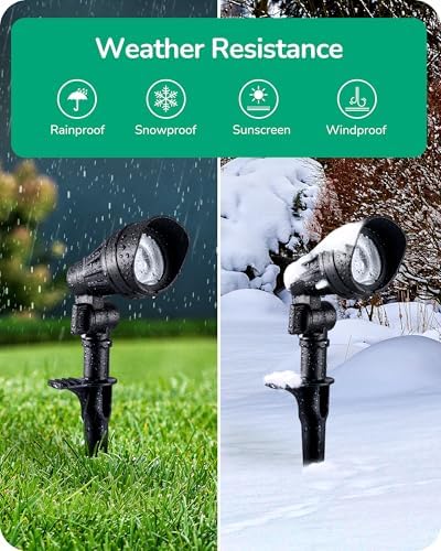 EDISHINE Low Voltage LED Landscape Lights, 3.2W 240LM Waterproof SpotLights - Image 4