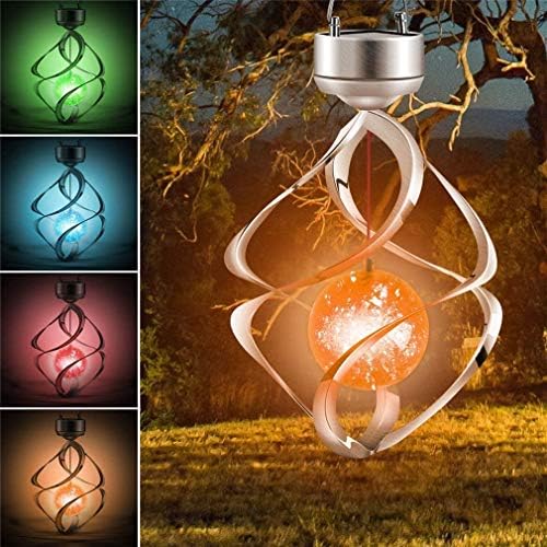 Ulalaza Solar Wind Chime Outdoor LED Color Changing Solar Lights Romantic Décor for Patio Garden Yard Home (Colorful) by Ulalaza