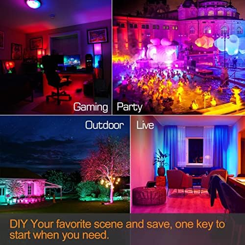 MELPO LED Flood Light Outdoor 30W, 300W Equivalent RGB Landscape Lighting - Image 5