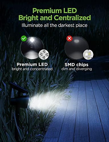 InnoGear Solar Lights Outdoor Waterproof Spot Light for Garden Yard, 4 Pack - Image 4
