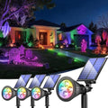 JEJOT 4 Pack Solar Spot Lights Outdoor Waterproof with Focus Beam by JEJOT