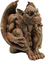 Design Toscano Balthazar's Watch Gargoyle Gothic Decor Statue, 10 Inch, Polyresin, Aged Stone by DesignToscano