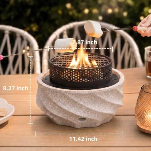 Outdoor Tabletop Fire Pit Small Fire Stove for Balcony 11.42" - Image 5