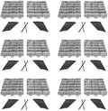 EasyFlex No-Dig Landscape Edging with Anchoring Spikes, 2.7 in. Tall Decorative Stone-Look Garden Border, 90 Foot Kit, Slate Gray (3602S-90C) by EasyFlexLandscapeProducts