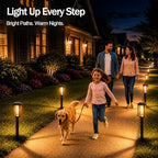 Tenmiro Solar Pathway Lights Outdoor 8 Pack, Bright Solar Garden Lights - Image 3