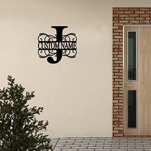 Metal Sign J Custom Name Initial Letter Monogram Customized Steel Metal Wall Art Artwork Sign Large Distressed Metal Business Sign Decorations for Porch Man Cave Farmhouse 24 Inch - Image 6