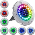 NFESOLAR Solar Ground Lights Outdoor with 16 LEDs Multi-Color for Outdoor by NFESOLAR