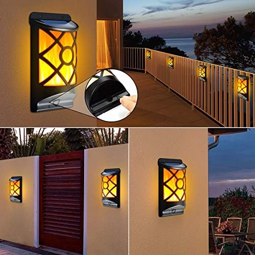 Solar Flame Lights Outdoor, Waterproof Halloween Decor, 6 Pack - Image 2