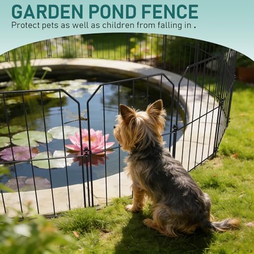 Goovilla Garden Fence, Total 19ft(L) x 24in(H), 19 Pcs, Rustproof Metal - Image 7