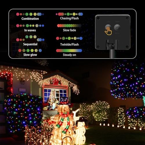SyouHome Solar String Lights Outdoor, 6 Pack 600 LED Solar Christmas Lights - Image 5