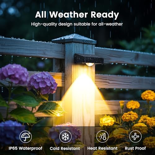 Solar Fence Lights Outdoor Waterproof, Fence Lights Solar Powered 20 Pack - Image 3